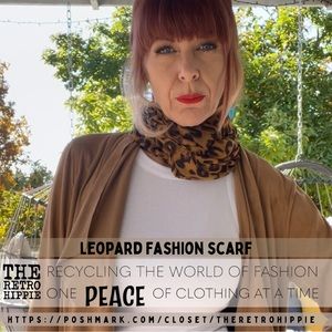 Sheer Leopard Scarf